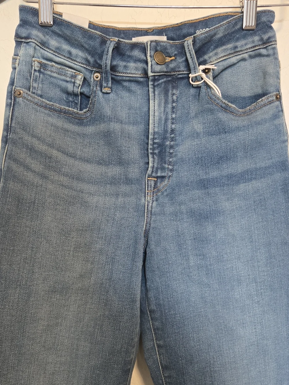 Good American Good Legs Mid-Rise Flare Jeans Indigo1211 Retro Size 6/28 NWT - Picture 5 of 16